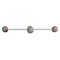 Hello Honey® 17.5" Gray Elegance Enamel Metal Tray with Ball Feet